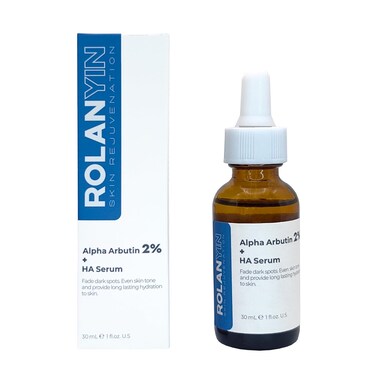 ROLANYIN Alpha Arbutin 2% + HA Facial Serum Reduces Dark Spots Uneven Tone Deep Hydration Anti Aging Skin Repair and Texture Refinement Skin Care