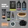 Bath Gift Set 14Pcs Beard Grooming, Bath &amp; Body Spa Kit w/Beard Oil, Beard Balm, Beard Brush, Beard Comb, Beard Scissors, Storage Bag, Beard Growth Care for Men, Dad, Husband