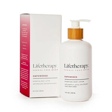Lifetherapy Hydrating Lotion For Hand &amp; Body   Non Greasy Lightweight Lotion Made with Shea Butter (Empowered)