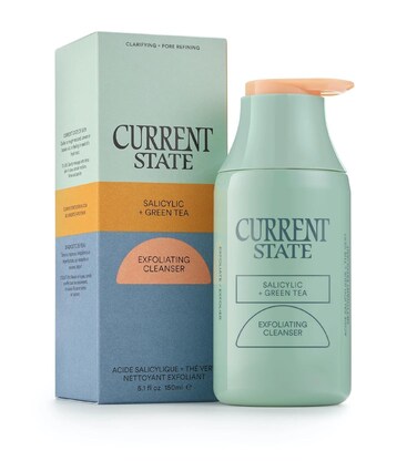 Exfoliating Face Wash - 2% Salicylic Acid Cleanser and Green Tea by Current State   Acne Wash   Pore Minimizer For Face   5.1 fl oz. Made In The USA