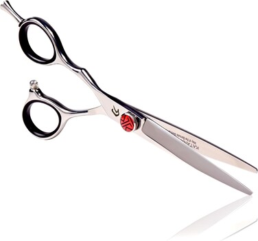 Tokko Katana Classic Lefty Shears Professional Razor Edge 440C Japanese Stainless Steel Left Handed Haircutting Scissors 6.5" Barber Shears With Adjustment Screw and Leather Case