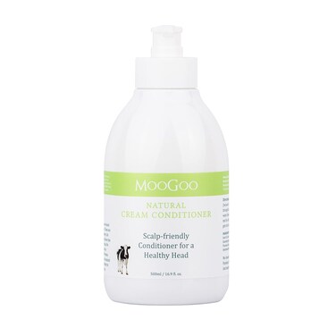 MooGoo Cream Conditioner - For Itchy, Dry, Eczema, Psoriasis &amp; Dandruff Prone Scalps &ndash; SLS, Silicone, Sulfate &amp; Paraben Free - Natural &amp; Gentle Formula &ndash; 500ml