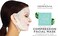 LACE YOUR FACE Patented Compression Facial Mask, AS SEEN ON SHARK TANK, Reusable Biodegradable Cotton Anti Aging Skin Care, Hydrating Rose Water, Single