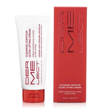 Dermelect Cleavage Contour Ultra Lifting Cream for D&eacute;collet&eacute; Anti Aging Cream with Squalene Jojoba Avocado Oil CoQ10 Hydrating Smoothing for Wrinkles Crepey Skin Sagging Bust Loss of Elasticity 4 oz