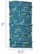 Karma Periwinkle Floral Headband for Women - Wide - Fabric Headband and Stretchy Hair Scarf - Blue And White
