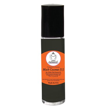 Compare to Aroma Black Coconut for Women and Men Fragrance Body oil on 1/3 oz (9.86ml) size Roll-On Botlle