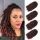 YEBO Spring Twist Hair 8 Inch 4 Packs Spring Twists Crochet Braiding Hair Ombre Colors Synthetic Hair Extensions 30 Strands/Pack, 110g/Pack(T350,8 Inch)