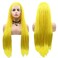 Micro Braided Lace Front Wigs for Black Woment Yellow Box Braid Hair Wig Long Synthetic Hair Wig Pre Plucked Hairline Frontal Lace Glueless Heat Resistant Fiber Hair Cosplay Party 28inches
