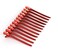 12Pcs/set 3.7 Inches Metal Hair Clips for Styling and Sectioning,Dividing Duck Bill Clips with Prevent slippery Holes, Professional Salon Hair Clips for Women and Girls (Red)