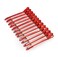 12Pcs/set 3.7 Inches Metal Hair Clips for Styling and Sectioning,Dividing Duck Bill Clips with Prevent slippery Holes, Professional Salon Hair Clips for Women and Girls (Red)