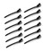 12Pcs/set 3.7 Inches Metal Hair Clips for Styling and Sectioning,Dividing Duck Bill Clips with Prevent slippery Holes, Professional Salon Hair Clips for Women and Girls (Black)