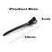 12Pcs/set 3.7 Inches Metal Hair Clips for Styling and Sectioning,Dividing Duck Bill Clips with Prevent slippery Holes, Professional Salon Hair Clips for Women and Girls (Black)