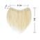 Frontal Hairpiece for Men Light Blonde Hair Extension Hairline Loss Straight Tape in Human Hair Toppers Replacement Toupee (0.78"x6.3", 6", Blonde)