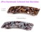 2PCS Hair Barrettes Tortoise Shell French Design Celluloid Rectangle Hair Clips for Women