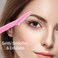 Boao 96 Pieces Eyebrow Razor Eyebrow Trimmer Shavers Dermaplaning Tool Face Razors for Women with Precision Cover