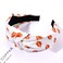 ZITULRY Knotted Headbands for Women Basketball Football Baseball Printed Wide Top Knot Headband Sport Hairband Party Game Hair Accessories Funny Gifts for Women Girls (D Football Headbands)