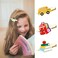 HEIDKRUEGER Cute Back to School Hair Clips, 3Pairs Hair Clips with Schoolbag Book School Bus Hairpins for Teacher Students, Fun Hair Accessories Gift