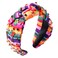 HEIDKRUEGER Knot Colorful Rhinestone Mexican Embroidered Fiesta Party Hair Accessories
