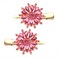 Crystal Hair Clips Large Sparkle Rhinestone Flower Design Alligator Metal Clip Non-Slip Floral Duckbill Hairpins Bling French Fancy Hair Barrettes for women Girls Hair Jewelry Accessories