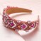 Crystal Headbands for Women's Hairbands Rhinestone Embellished Headbands Pearl Beaded Headbands for Women Girls Handmade Party Jewelry Hairband Baroque Fashion Hair Hoop Accessories (A04-Crystal