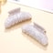2 Pack Rhinestone Mrs Acetate Hair Claw Clips for Thick Hair - White, Bachelorette Party Favors, Bridal Accessories, Bride Gifts