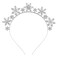 Christmas Snowflake Headbands for Women Rhinestone Winter Party Snowflake Flower Hairband Xmas Holiday Party Decoration