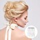 ANCIRS 50 Pack Hair Side Combs for Women, Metal Combs for Securing Headband Veils, 5 French Teeth Bridal Wedding Hair Barrette, Updo Bun Hair Accessories for Girls - White