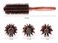 3-in-1 Premium Brush Set for Women &amp; Men: Natural Boar Bristle Round Hair Brush, Nylon Pin Styling Brush, Wooden Comb for Drying, Curling, and Styling Hair