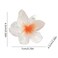 Flower Hair Claw Clips - Hawaiian Flower Hair Claw Clips for Women   Plumeria Claw Clips for Thin Hair   Flower Strong Hold jaw clip   Hair Claw Clips for Girls  Preppy Flower Hair Clip (White)