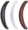2 Pack One Black And One Brown Large Banana Clips Fish Clips Long Hair Clips Comb Grip Clips and Barrettes