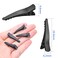 100pcs Black Alligator Hair Clips Metal Professional Non-slip Hair Barrettes Pins Styling Sectioning Hairpins with Teeth for Women Hairdressing Salon DIY Accessories