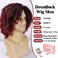 Dreadlock Wig for Men 12 Inch Short Dreadlock Wigs Wear and Go for Daily or Party(1B/BUG)