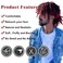 Dreadlock Wig for Men 12 Inch Short Dreadlock Wigs Wear and Go for Daily or Party(1B/BUG)