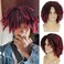 Dreadlock Wig for Men 12 Inch Short Dreadlock Wigs Wear and Go for Daily or Party(1B/BUG)