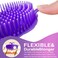 Hair Scalp Brush Dandruff Cleaning Brush Shower Scalp Shampoo Brush Scalp Massager, 2 Pack (Purple and Green)