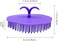 Hair Scalp Brush Dandruff Cleaning Brush Shower Scalp Shampoo Brush Scalp Massager, 2 Pack (Purple and Green)