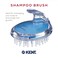 Kent SH1 BLU Scalp Scrubber Hair Brush and Scalp Exfoliator Brush for Distributing Shampoo and Conditioner, Shower Scalp Massage Tool and Hair Growth Brush Shower Brush with 42 Soft Rubber Bristles