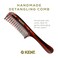 Kent 21T Large Hair Detangling Comb, Double Wide Tooth Comb for Curly Wavy Hair, Hair Detangler Comb for Wet and Dry Hair, Saw-Cut, Handmade Kent Comb