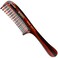 Kent 21T Large Hair Detangling Comb, Double Wide Tooth Comb for Curly Wavy Hair, Hair Detangler Comb for Wet and Dry Hair, Saw-Cut, Handmade Kent Comb