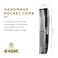 Kent R7T Graphite Double Tooth Hair Pocket Comb, Small Fine/Wide Tooth Comb For Grooming Styling Hair, Beard and Mustache, for Men, Women and Kids. Saw Cut and Hand Polished. Handmade in England