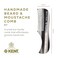 Kent 20T Handmade Graphite Folding Comb + 81T Pocket Comb for Beard and Mustache Grooming - Beard Growth Comb and Straightener for Men
