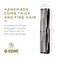 Kent 16TG Fine Tooth Comb and Wide Tooth Comb for Hair, Kent Beard Comb and Mustache Comb for Hair Styling, Travel Comb Grooming for Men and Women