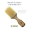 Kent OG2S Beechwood Soft Bristle Hair Brush and Facial Brush for Beard Care - Exfoliating Soft White Natural Boar Bristle Brush for Mens Grooming, Hair Care, and Beard Straightener for Men's Skin Care