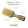 Kent OG2S Beechwood Soft Bristle Hair Brush and Facial Brush for Beard Care - Exfoliating Soft White Natural Boar Bristle Brush for Mens Grooming, Hair Care, and Beard Straightener for Men's Skin Care
