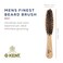Kent BRD7 Horsehair and Nylon Blend Soft Beard Brush for Men for Flawless Shaping and Grooming, Ergonomic Grip Beechwood Handle, for Mustache and Beards, Distributes Oils and Balms. Made in England
