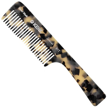 Kent 91TW Detangler Combs for Women Wide Tooth Hair Comb for Curly and Wavy Hair, Wide Tooth Combs and Wet Hair Comb, Large Handle Wide Tooth Shower Comb for Hair for Effective Detangling Kent Comb