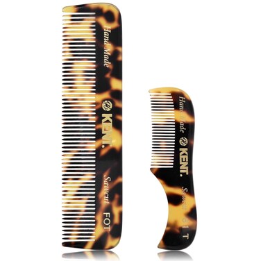 Kent Beard Comb Set for Men, Beard and Mustache Comb Kit for Home &amp; Travel, Mini Pocket Combs for Grooming