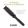 Kent AirHedz Round Brush for Blow Drying, Ceramic Barrel for Long Bobs and Short to Mid-Length Hair, Faster Drying Time