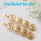 Yalice Coin Bobby Pins Barrettes Bride Hair Clips Wedding Hair Accessories for Women 2Pcs (Gold)