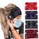 Bohend Boho Headbands Wide knotted Hair Bands Fashion Printing Bandeau Travel Stretchy Cotton Headband Sport Yoga Hair Accessories for Women and Girls (C)